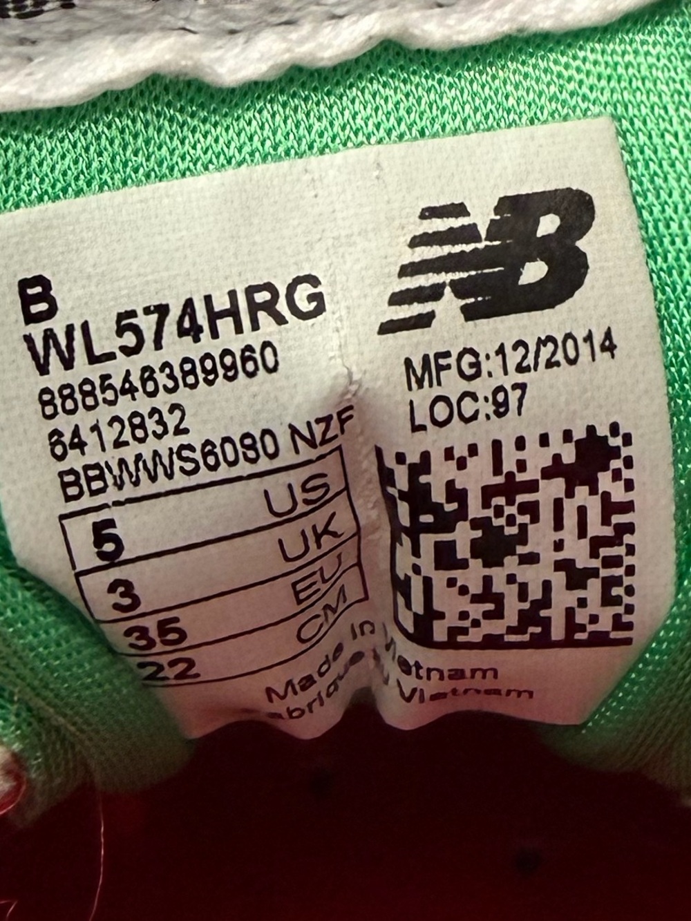 New Balance Gray Sneakers Pink Laces Multicolour Heel Trim Lady Woman Size 5 - Picture 4 of 14